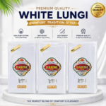 Lungi Plain White - Image 3