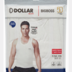 Dollar Bigboss Mens White Vest (Pack Of 2)