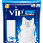 V.I.P Bonus Premium Mens White Plain Vest (Pack Of 1)