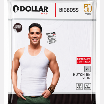 Dollar Hutch Self Linning Vest White (Pack Of 2)