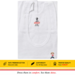 Ranjit Smart Kids Plain white Vest (Pack Of 2) - Image 2