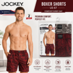 Jockey Mens Printed Boxer Shorts #US-57 - Image 3