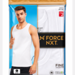 Force NXT Mens White Vest (Pack Of 2)