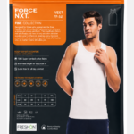 Force NXT Mens White Vest (Pack Of 2) - Image 3