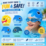 Kids Fancy Swim Cap - Image 3
