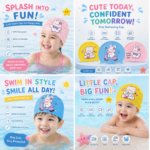 Kids Swim Fancy Cap - Image 2