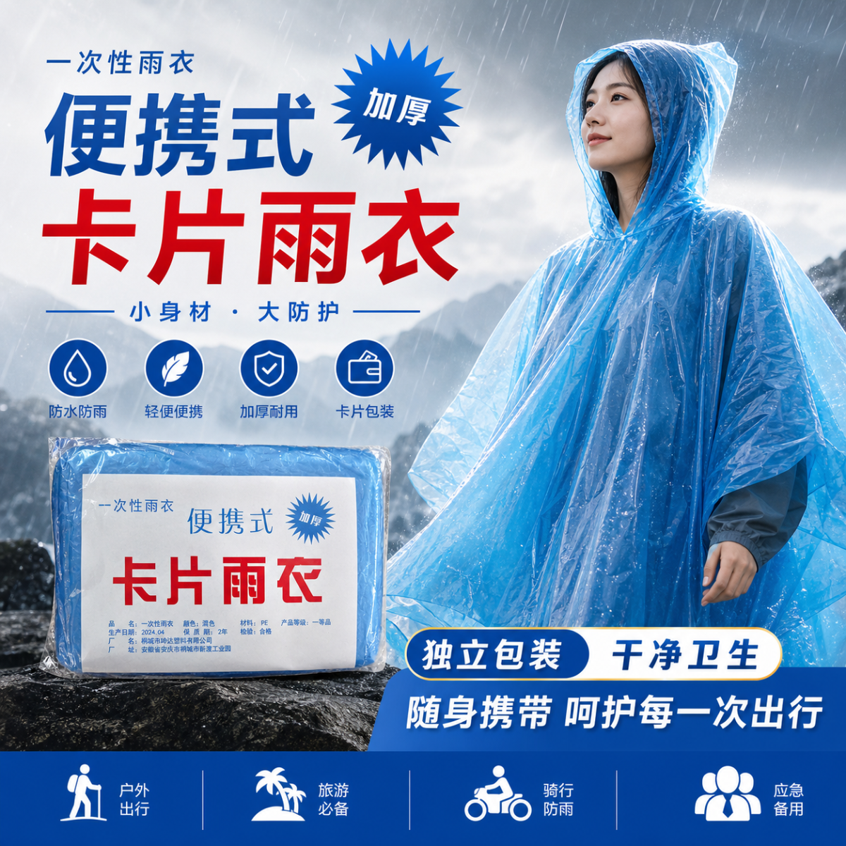 314 Poncho Raincard Low Quality - Image 1