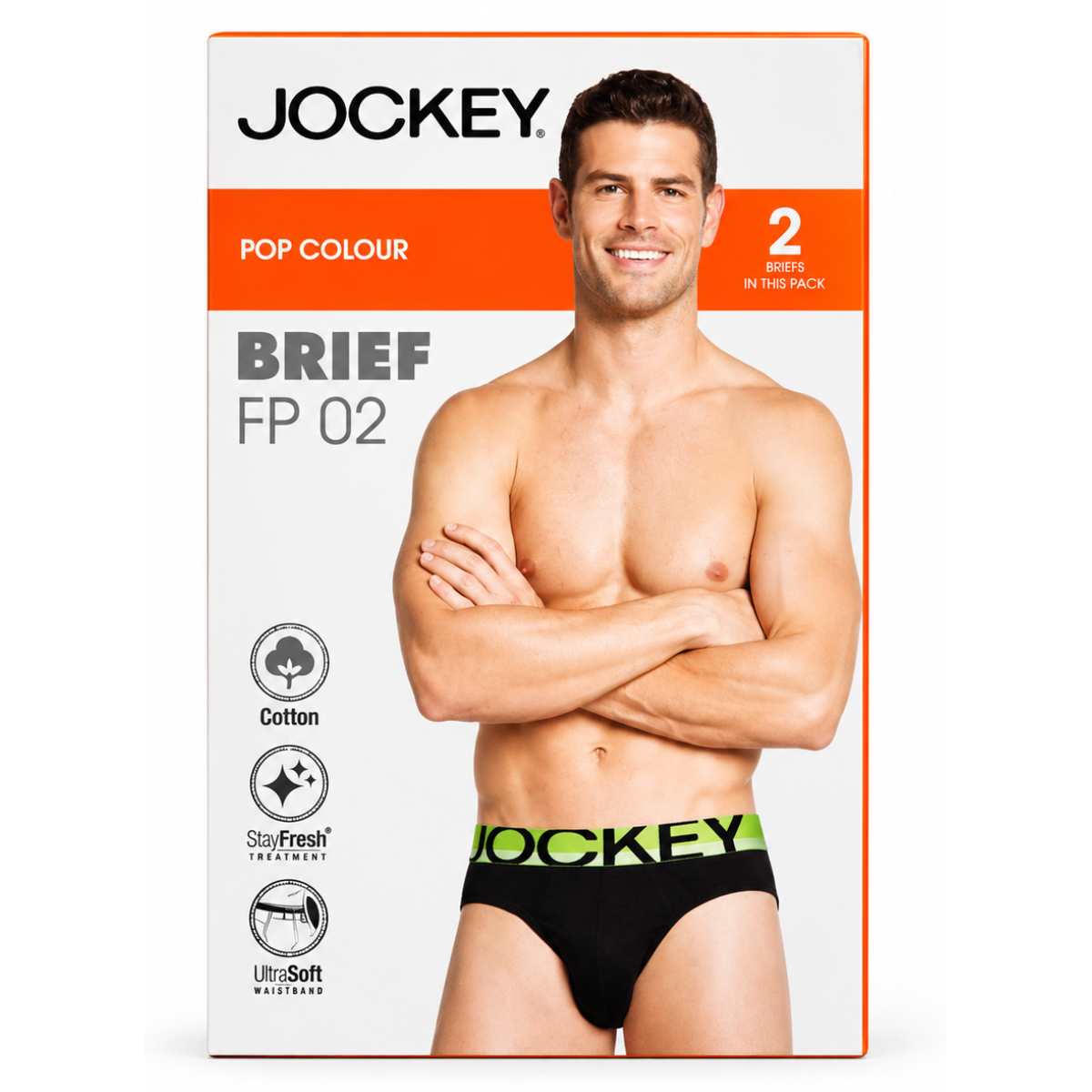 319 Jockey Mens Brief Pop color #FP02 - Image 1