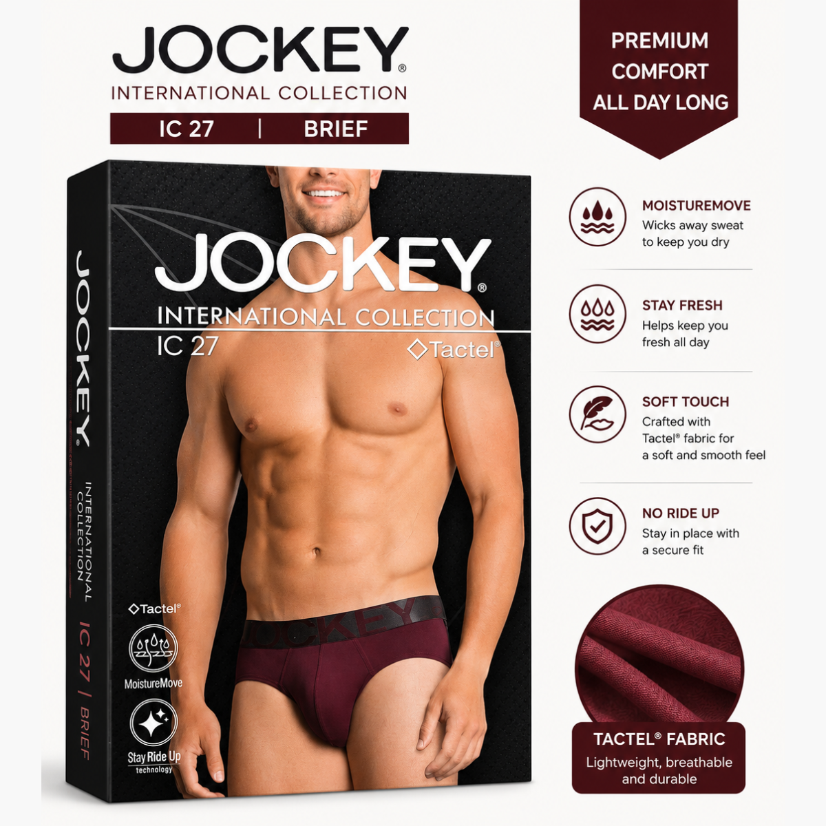 366 Jockey Mens Brief #IC-27 - Image 1