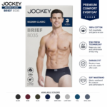 Jockey Mens Brief #8035 (Pack Of 3)